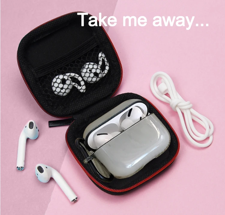 2/4 шт. спортивный Чехол для airpods прозрачный чехол pro милый защитный 3 затычка