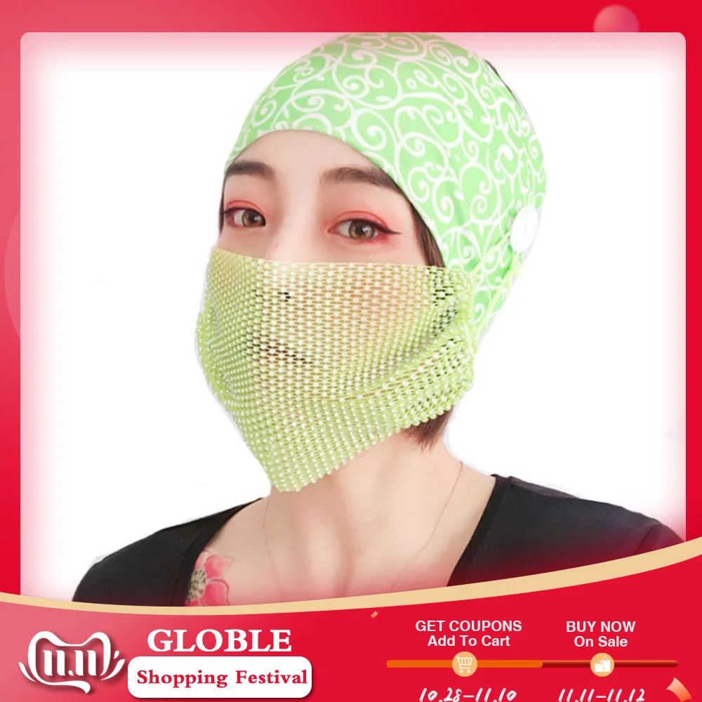 Эластичная Повязка на голову с кнопкой повязка для йоги тренировок спортивные