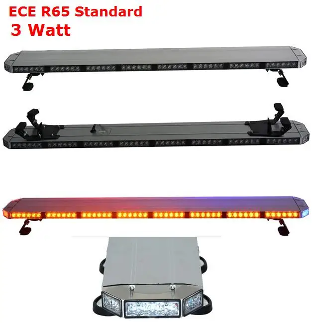 ECE R65 3 Watt roof mount recovery truck beacon lightbar led Emergency vehicle warning flash strobe bar light | Автомобили и