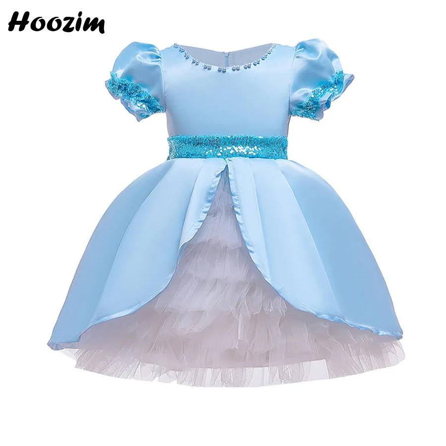 Официальное жемчужное платье Lecklce с пышными рукавами на день рождения и в языках