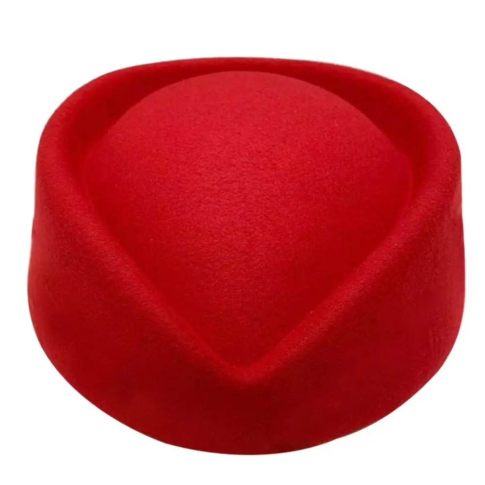 Пилотка стюардессы воздушный пилотка мода классический сплошной цвет дикий