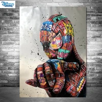 canvas painting graffiti art marvel avengers captain america poster print cartoon spiderman wall art picture home decoration