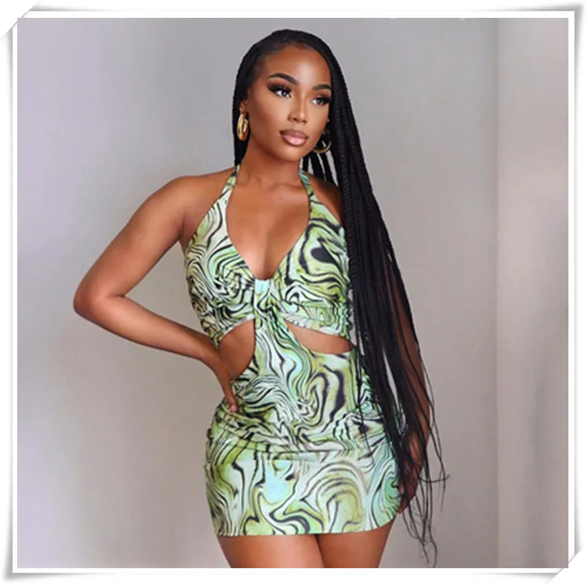 

Women's New Summer Fashion Sexy Halter Tie Back Dress Dresses for Women Party Summer Dress Birthday Dress for Women