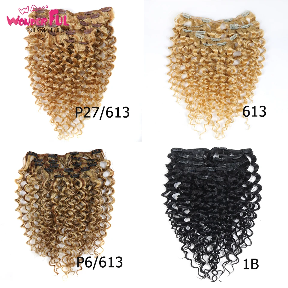 7 шт. накладные человеческие волосы 24 дюйма |