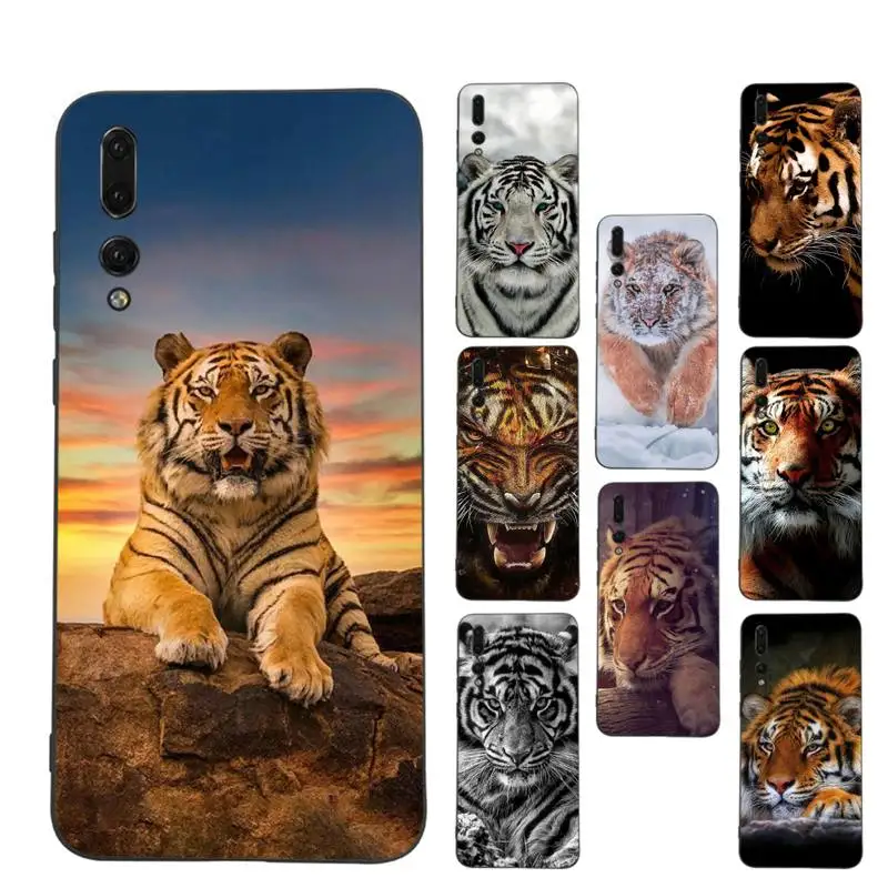 

Animal Tiger Phone Case Soft Silicone Case For Huaweip30lite p30 20pro p40lite P30 Capa