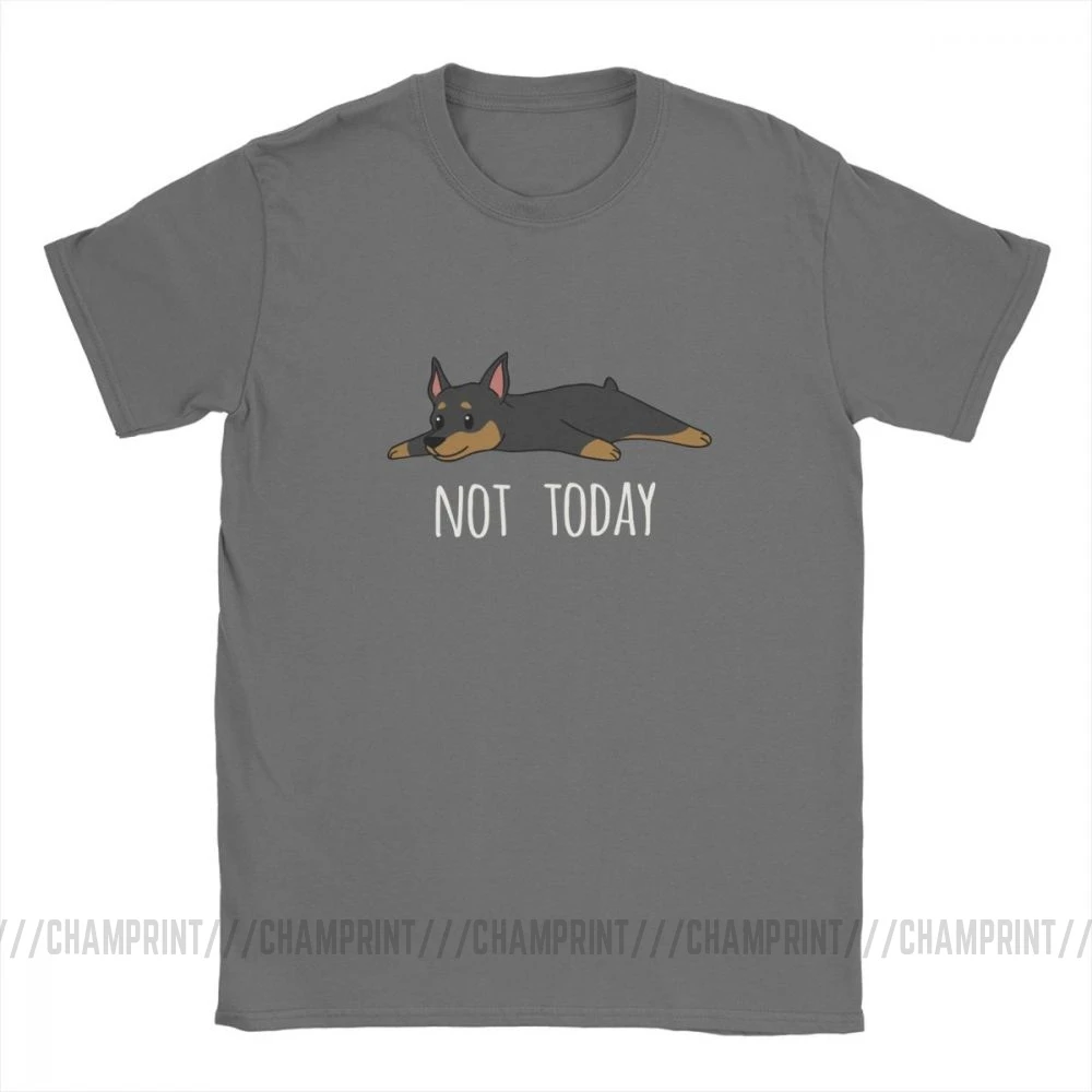 Прикольная миниатюрная футболка Not Today Pinscher Dog для мужчин топы с коротким рукавом