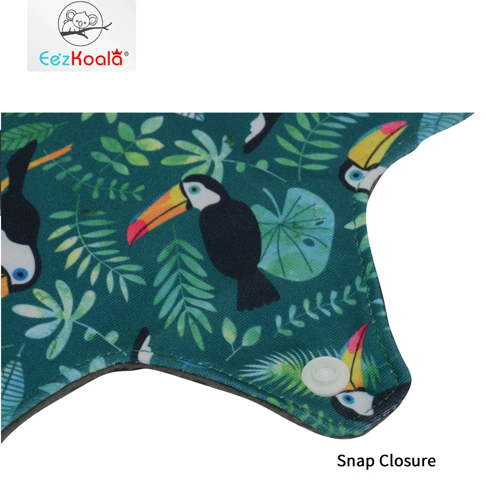 Eezkoala Eco-friendly  Cloth Menstrual Pad FashionPattern Polar Fleece sanitary pad reusable Good absorbent Mama pad 5 pcs