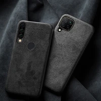 genuine leather phone case for huawei mate 40 pro plus mobile bag suede 30 rs 20 lite 8 9 10 40e internet celebrity back cover
