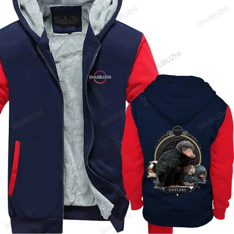 

Men streetwear hooded zipper Fantastic Beasts The Crimes Of Grindelwald Nifflers men winter sweatshirt drop shipping euro size