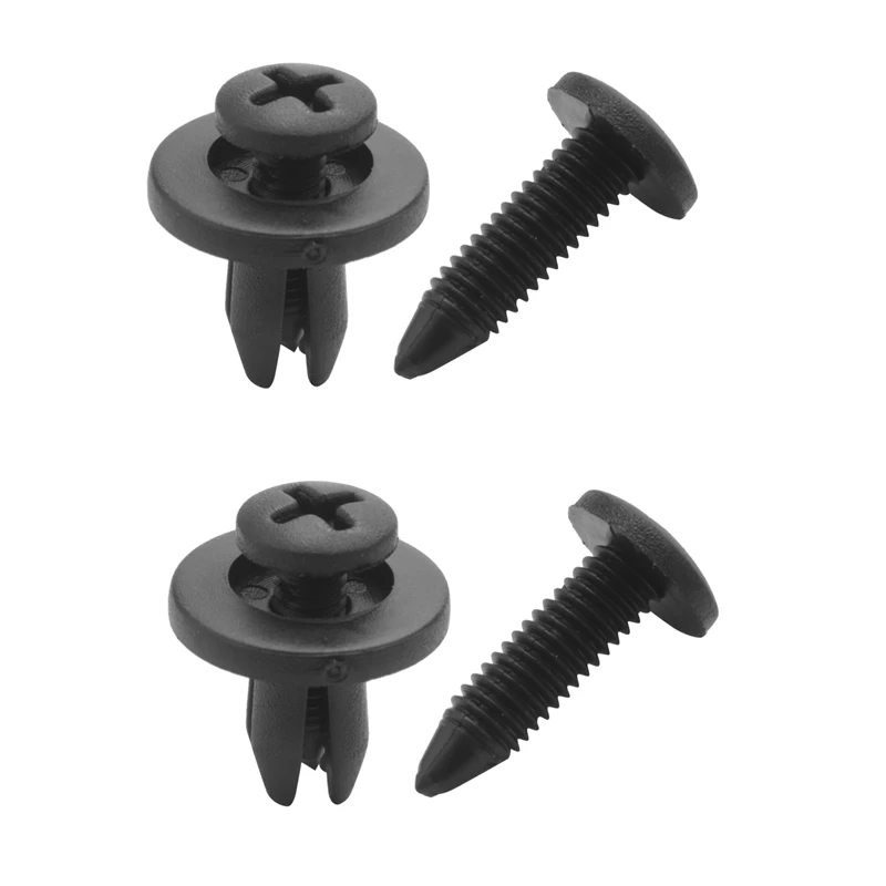 

100pcs 6mm Plastic Push Type Rivet Bumper Pin Clips