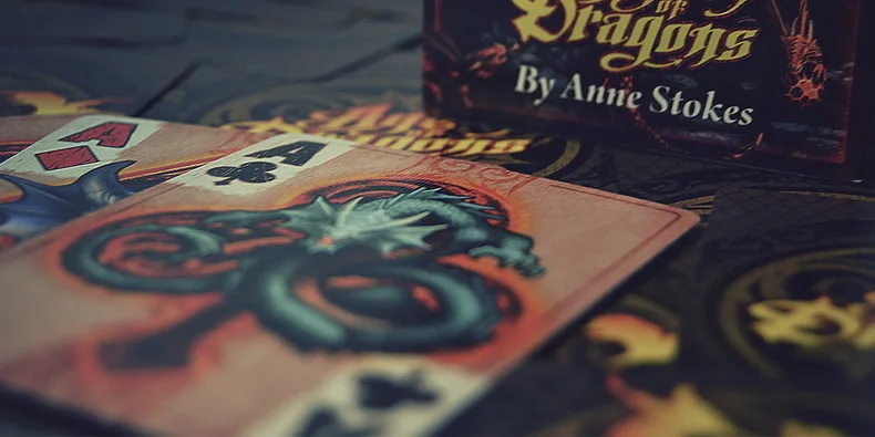 Велосипедный спорт возраст Of Dragons игральные карты магические anne сток Палуба