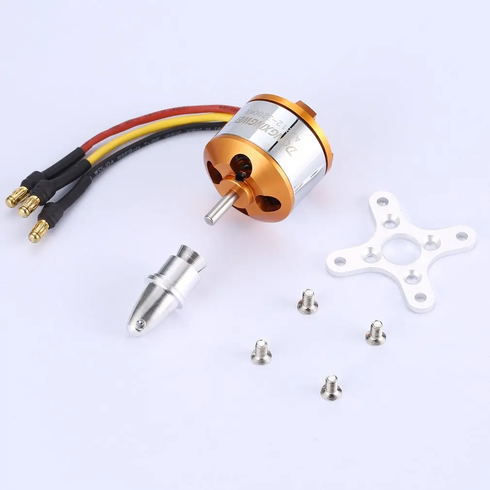 Бесщеточный мотор DXW A2208 1100KV 2 4S с внешним ротором для радиоуправляемого FPV