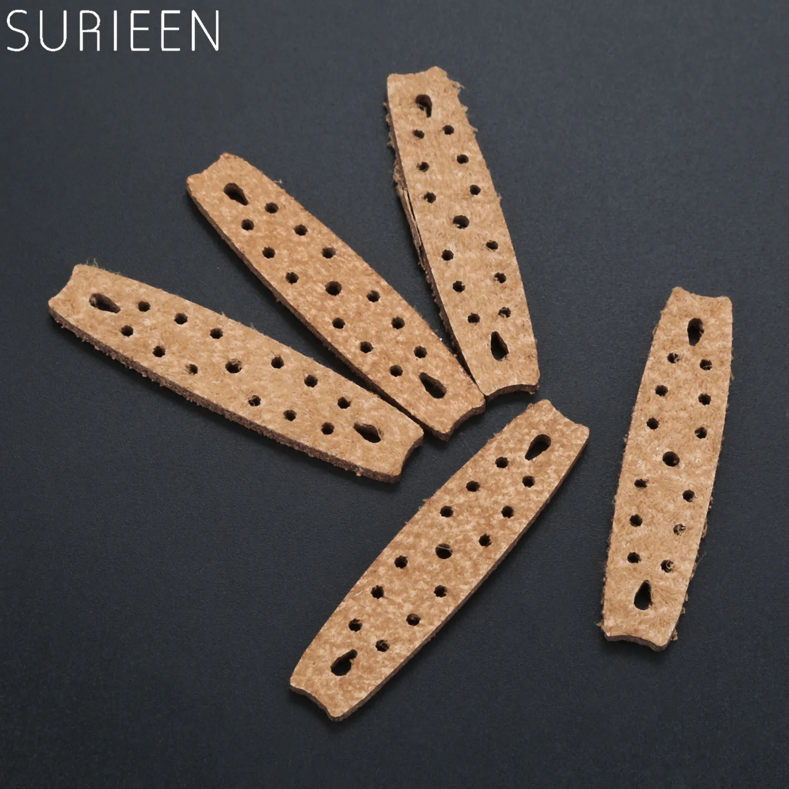 

5 Pcs Hunting Microfiber Leather Slingshot Pouches Pouch For Outdoor Shooting Catapults Sling Shots Bow Replacements 56*13*8mm