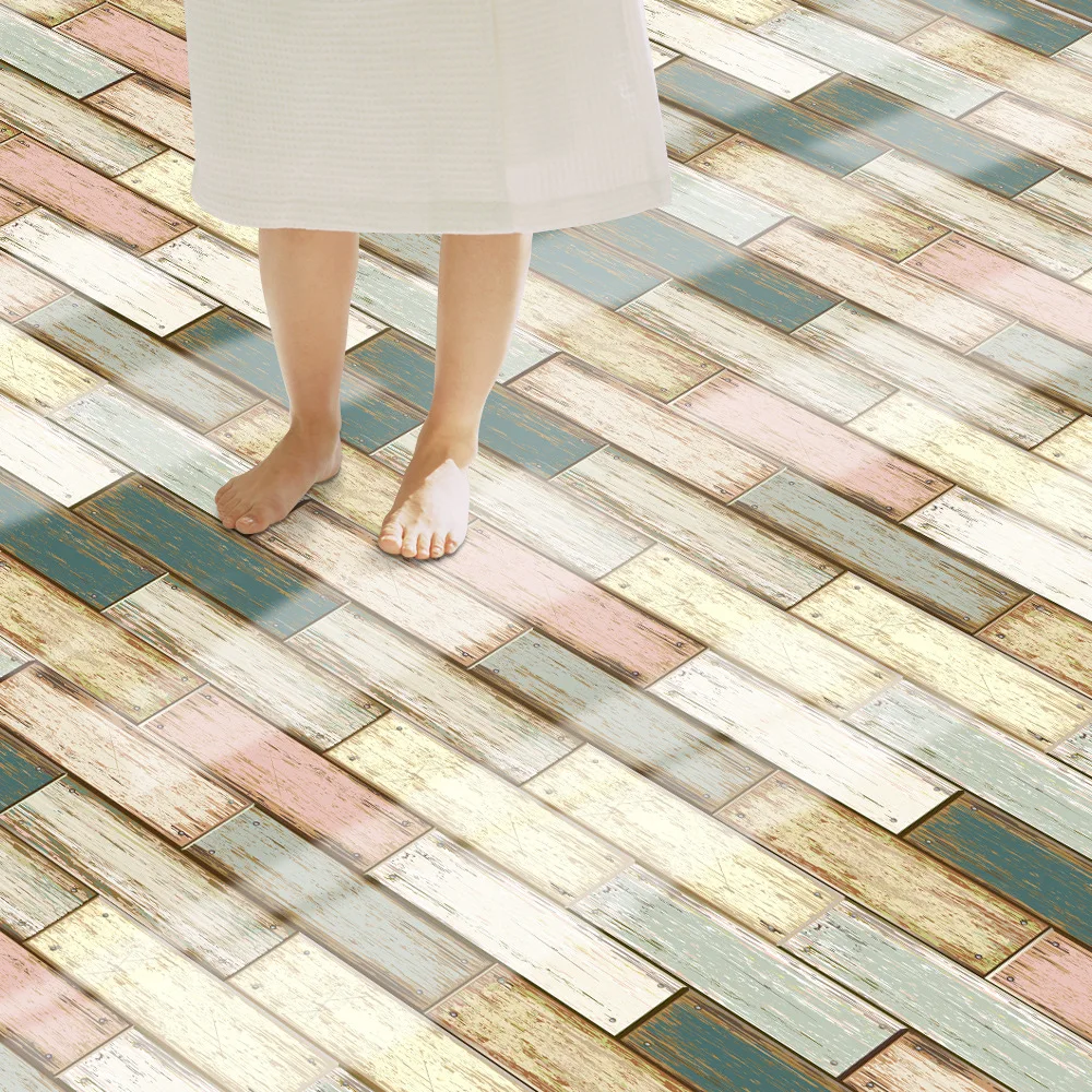 

Наклейка для пола из ПВХ, имитация камфоры, текстура древесины, 20x500 см