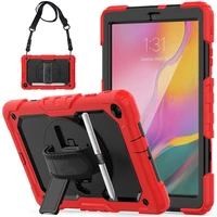 for samsung galaxy tab a 10 1 2019 sm t510 t515 case with rotation hand strap and kickstand