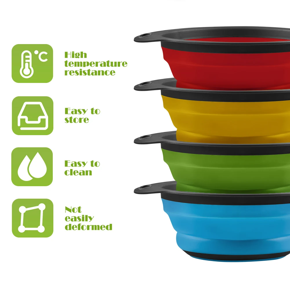 XYj 2 шт. силиконовая дуршлаг сливная корзина полезный складной кухонный фильтр