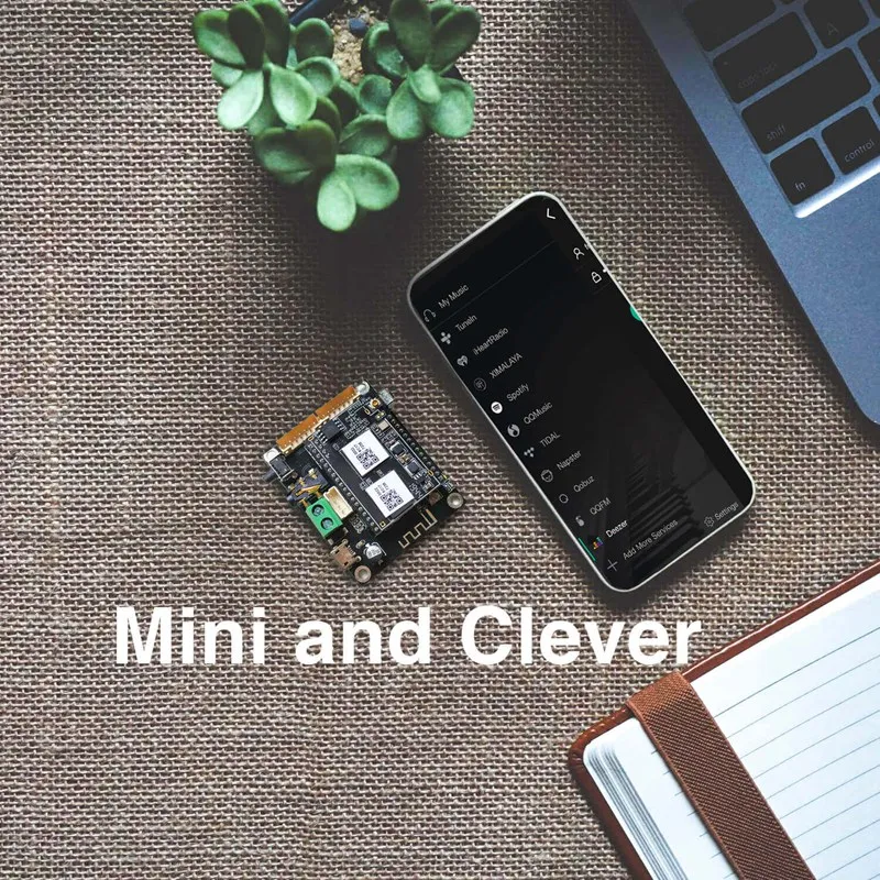 

WiFi Wireless Bluetooth Module Up2Stream WiFi BT5.0 Audio Receiver Module