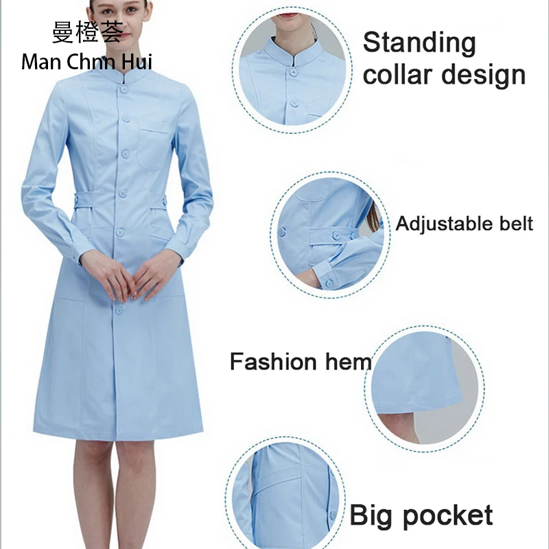 Лабораторная одежда лабораторные пальто косметологический салонный тонкий