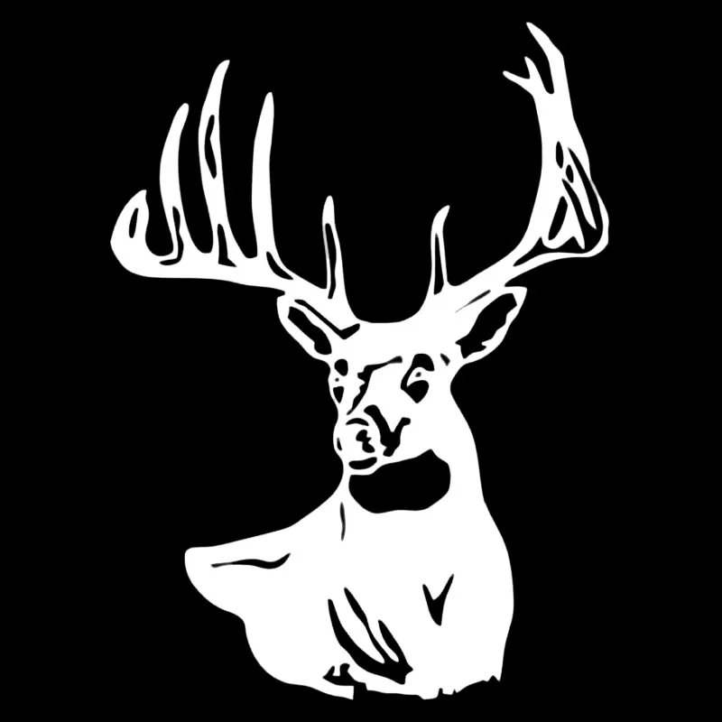 Car Sticker Funny Personality Creative Deer Buck Skull Head Hunting Waterproof Sunscreen Accessories Vinyl Decal 15cm*11cm | Автомобили и
