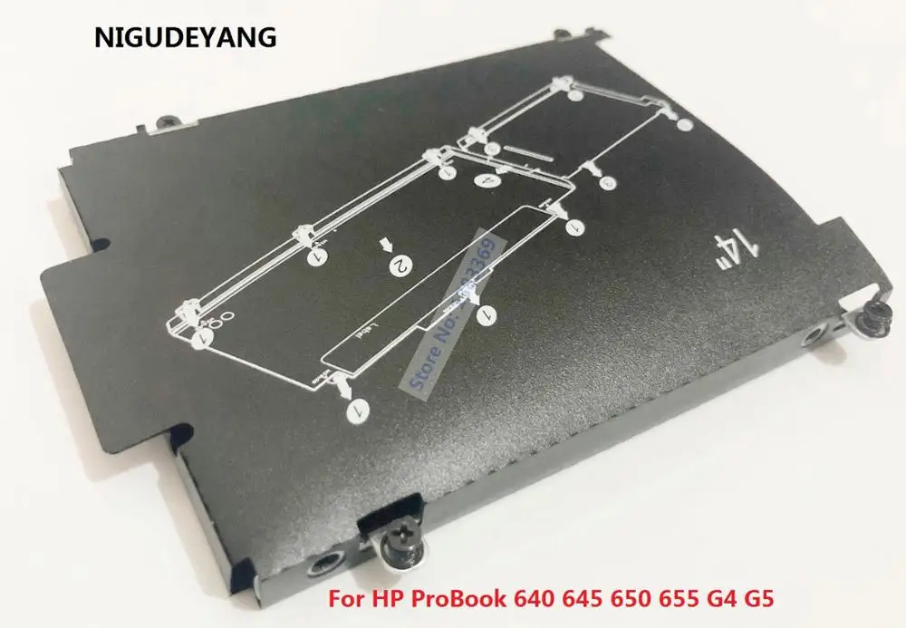 NIGUDEYANG New for HP ProBook 640 645 650 655 G4 G5 SATA HDD SSD 2.5 Hard Drive Bracket Caddy Frame