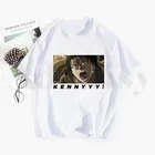 Футболка Levi Ackerman с аниме атака на Титанов, топ с принтом в стиле хип-хоп для девушек, модная рубашка в стиле Харадзюку, на лето