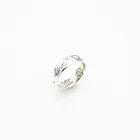 Кольцо из чистого серебра S925 пробы с цветами и буквами для мужчин и женщин, классическое ювелирное изделие с романтикой для влюбленных
