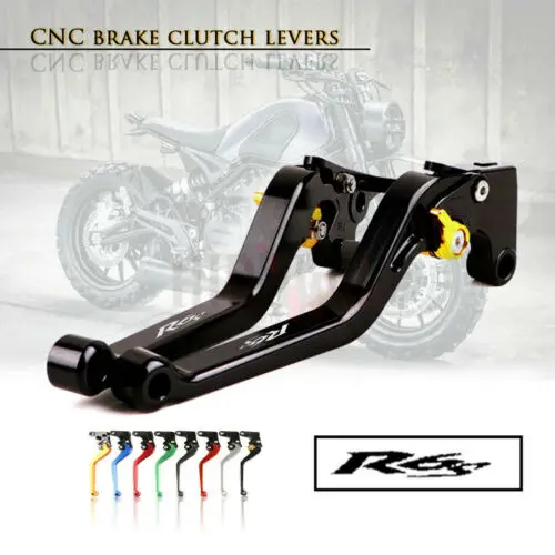 

Motorcycle Brake Handle Bar Lever CNC Aluminum long Adjustable Brake Clutch levers for YAMAHA R6S CANADA VERSION 2007-2009