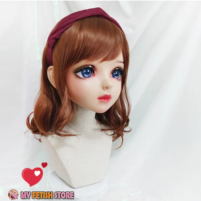 Miao-10) женские милые девушки смолы половина головы кигуруми BJD маска косплей японского аниме ролевая маска Лолиты кроссдресс кукольная маска