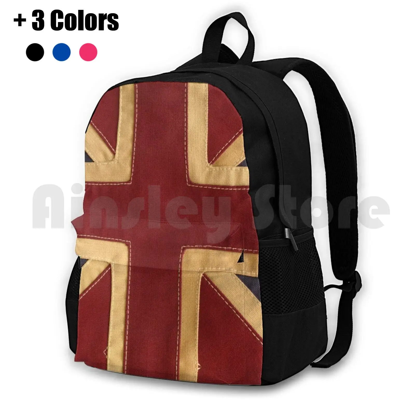 

Union Jack Outdoor Hiking Backpack Waterproof Camping Travel Union Jack Union Jack Flag England Britain British Uk Great