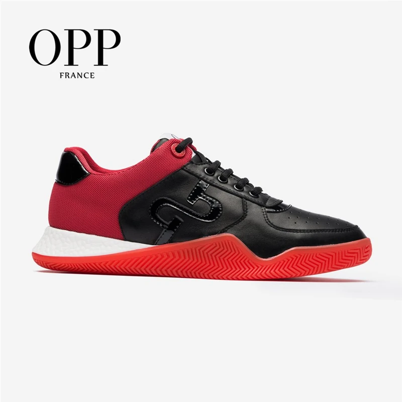 

OPP Men's Shoes Sports Shoes Fashion Men's Lace-up Casual Shoes Comfortable Genuine Leather Sneaker
