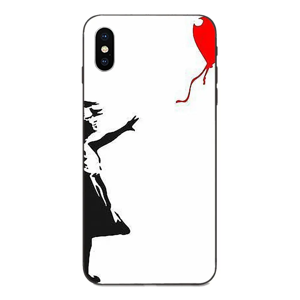 Чехол для Galaxy A10S A20S A2 Core A30S A40S A50S A70S A90 5G M10 M30S M40 Note 10 Plus Бэнкси с воздушным шаром |
