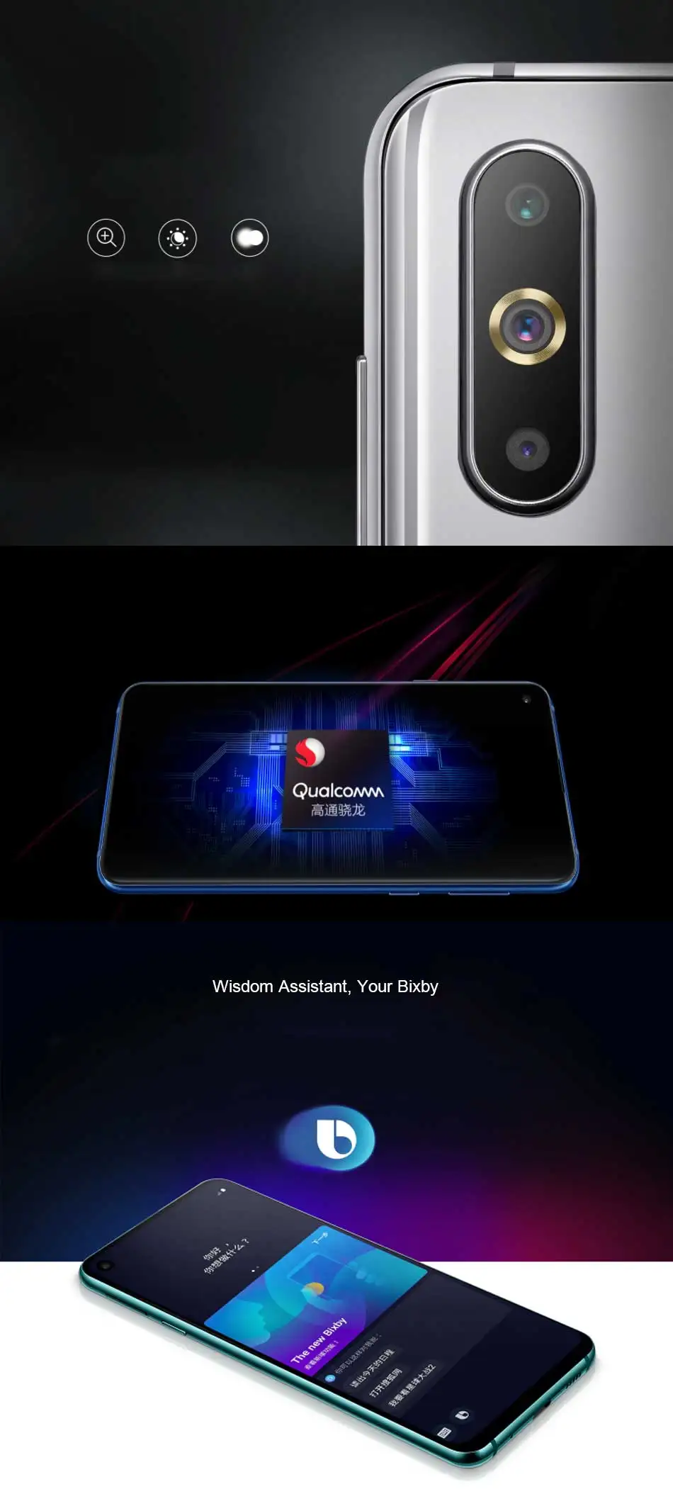 6,4 дюймовый мобильный телефон samsung Galaxy A8s 6 ГБ 128 ГБ SM-G8870 Восьмиядерный процессор Snapdragon 710 с тройной камерой NFC Android-смартфон