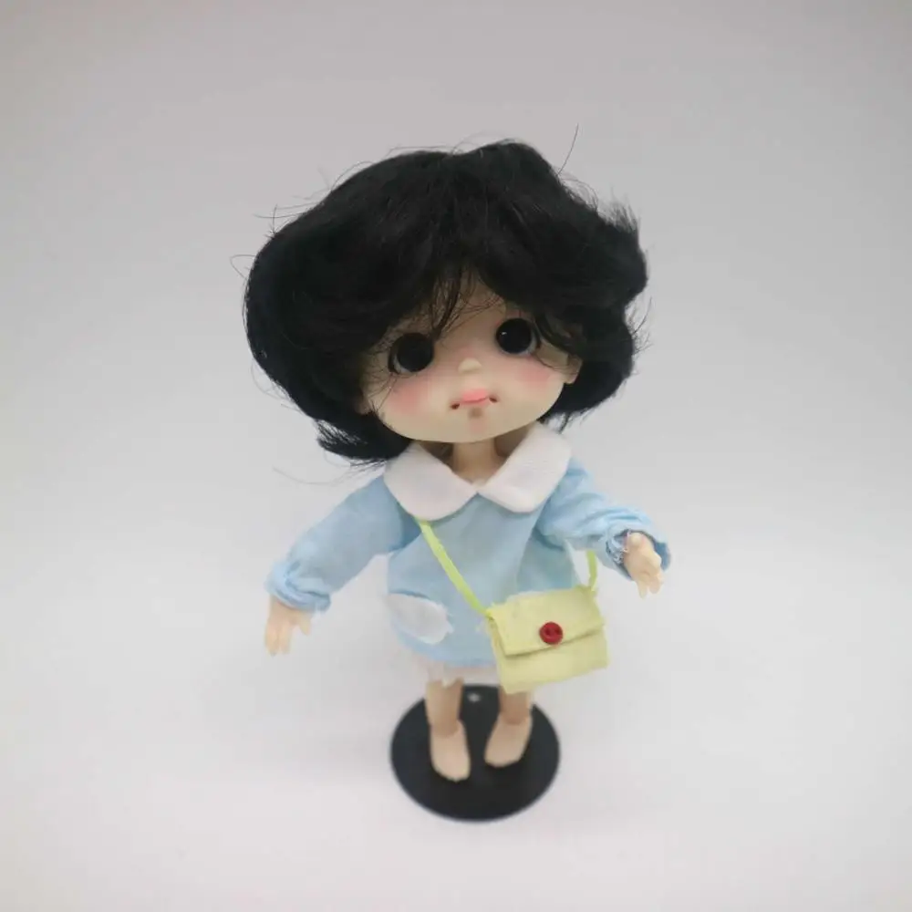 doll in wig dress 1 ANN OB11 кукла ручной работы на заказ 1/8 BJD куклы OB - Цвет: doll in wig dress 1