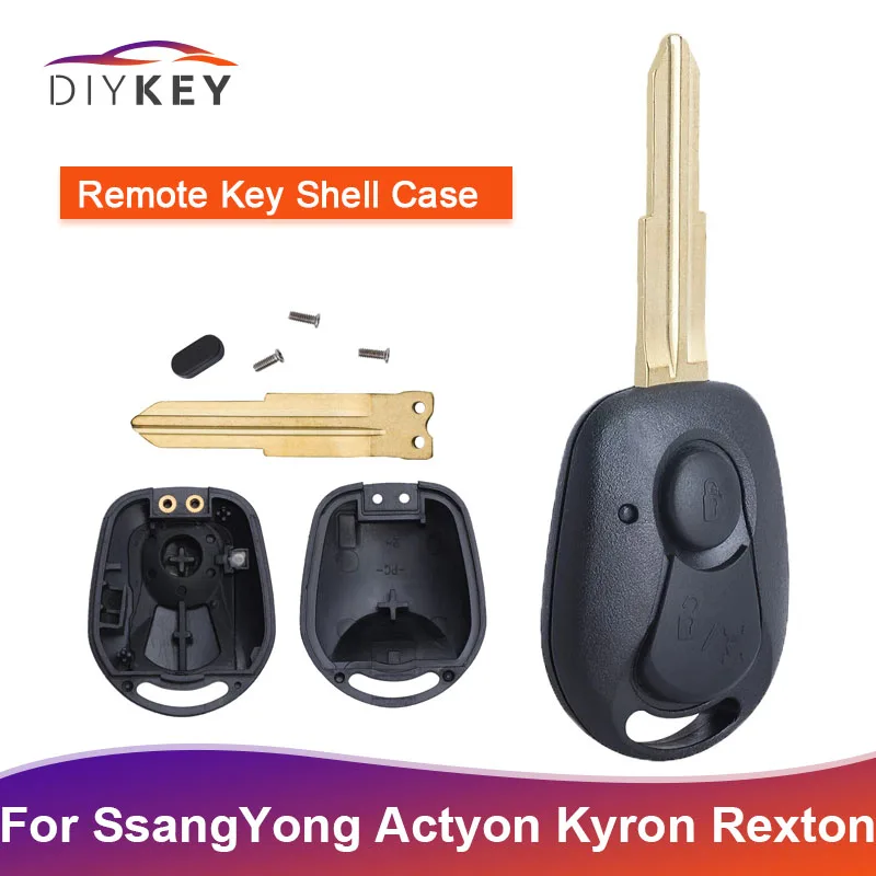 Чехол для ключа с дистанционным управлением и 2 кнопками Ssangyong Actyon Kyron Rexton |