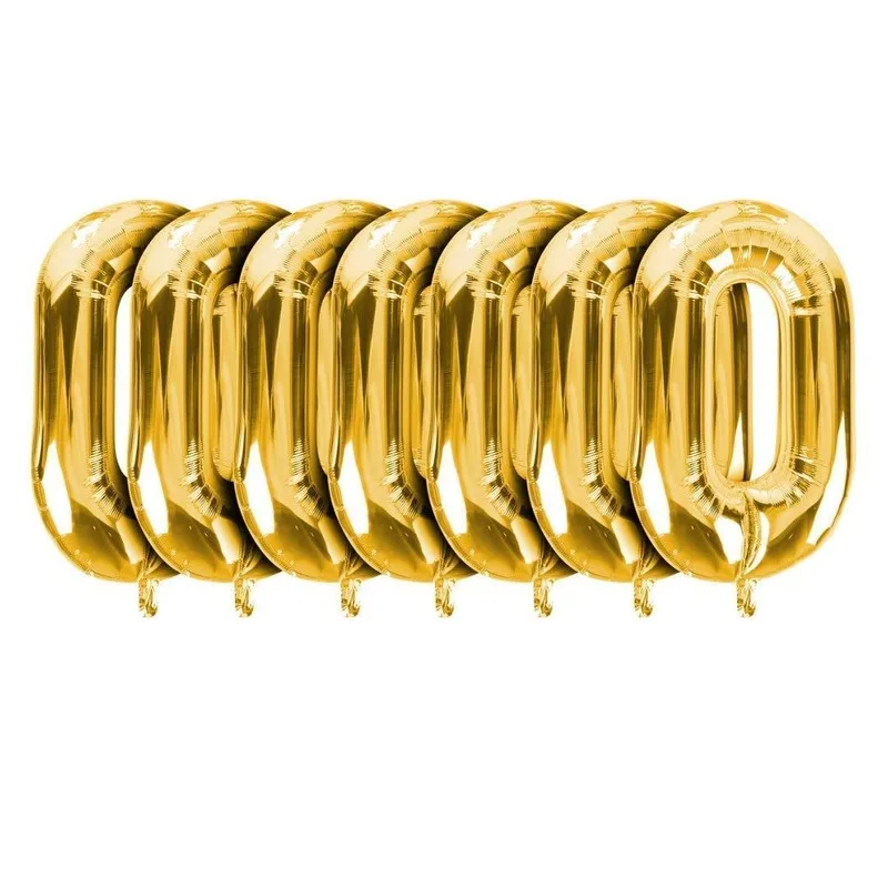 

1PCS 40 Inch Aluminum Foil Balloon Digital Chain Iron Chain Balloon Wedding Decoration Bar Party Decoration Balloon Chain Globos