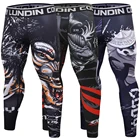 Брюки Компрессионные Мужские для бега, спортивные Леггинсы для тренировок, фитнеса, бега, быстросохнущие, обтягивающие, для велоспорта