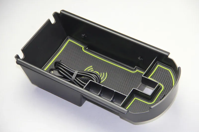 1lot Mobile phone wireless charging Central Armrest storage box for- Toyota C-HR CHR C HR