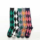 Чулки до колена женские хлопковые женские чулки осень-зима Новый британский стиль 119