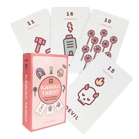 kawaii tarot cards cute children board game cards full english pdf family party table card games