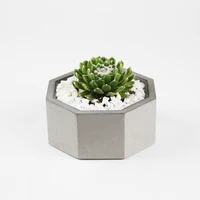 geometric cement planter molds diy succulents pot container mould big octagon silicone mold for concrete flowerpot moulds