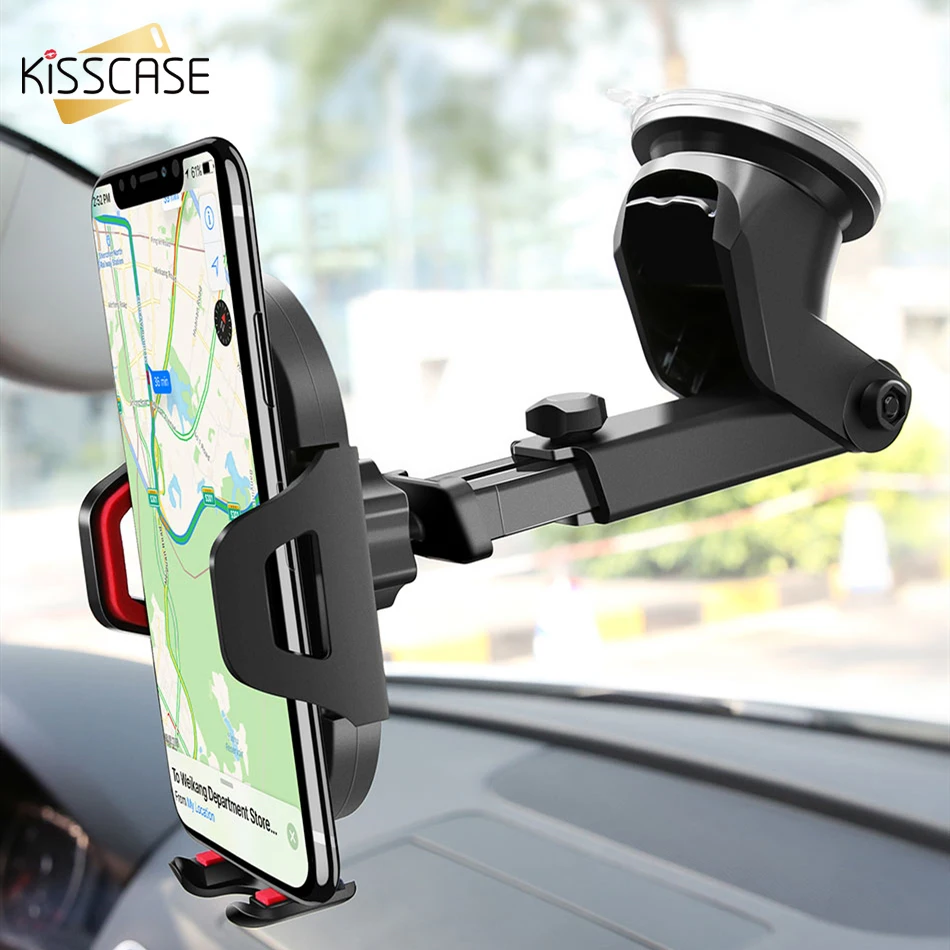 Автомобильный держатель KISSCASE на приборную панель и лобовое стекло для Samsung S20 S10