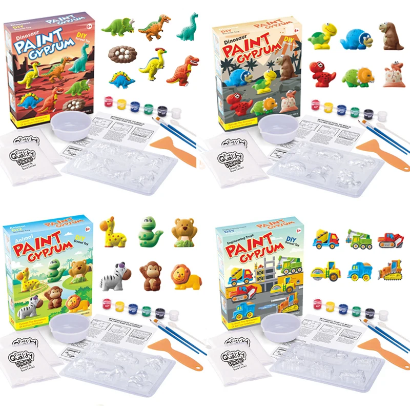 

Children Painted Coloring Plaster Graffiti Toys DIY Handmade Painting Art Learning Puzzle Imagination Drawing Toy for kids gift