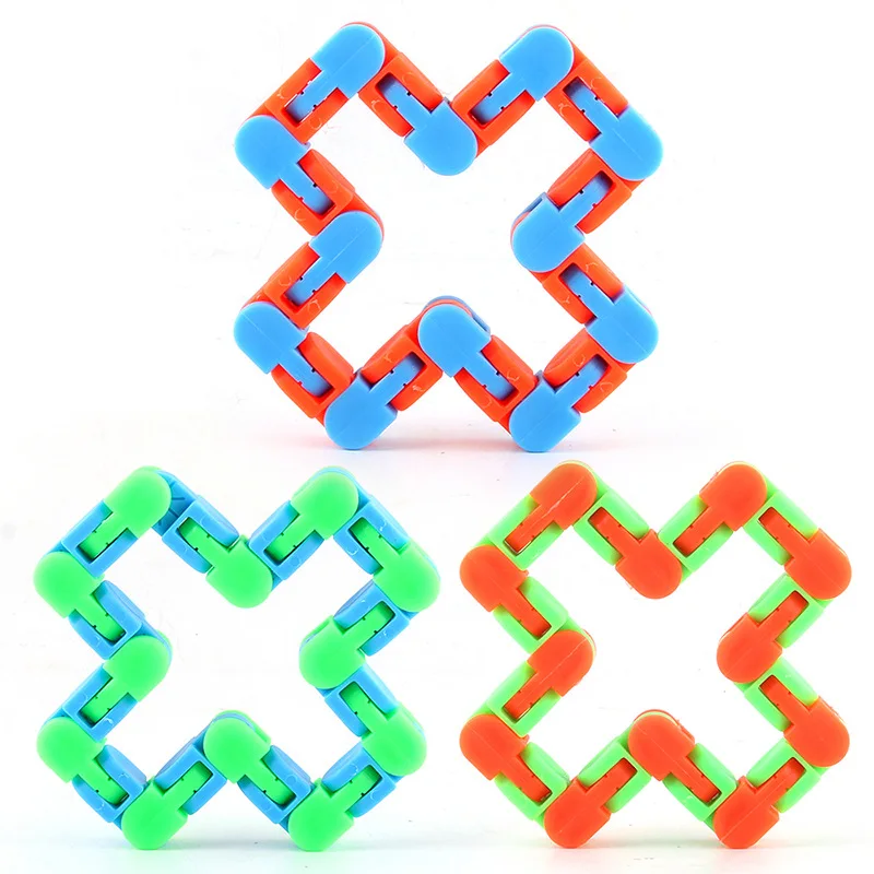 

Fidget Toys Wacky Tracks Snap and Click Puzzles Classic Portable Chain Sensory Antistress Kids Adults Child Stress Reliever Toys