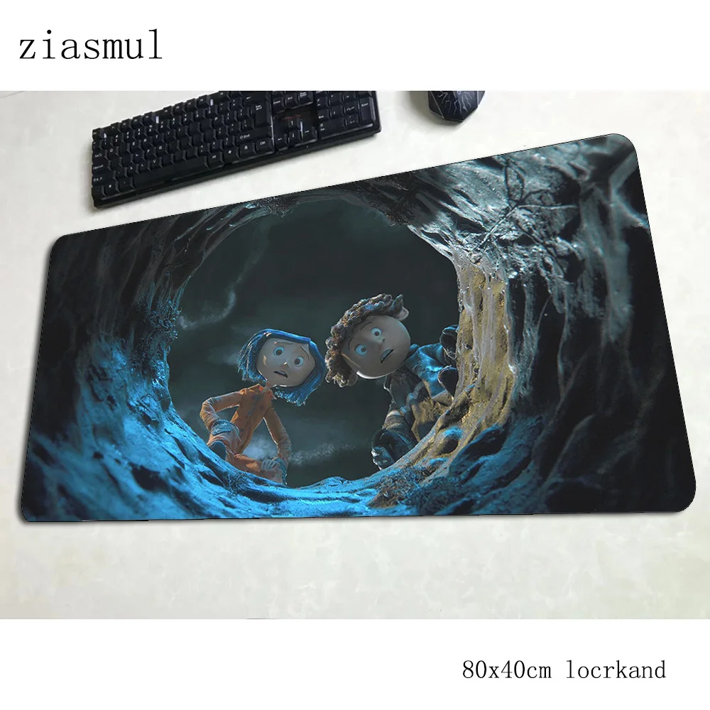 Коралина коврик для мыши 80x40 см игровой Аниме Новое прибытие офисный ноутбук с