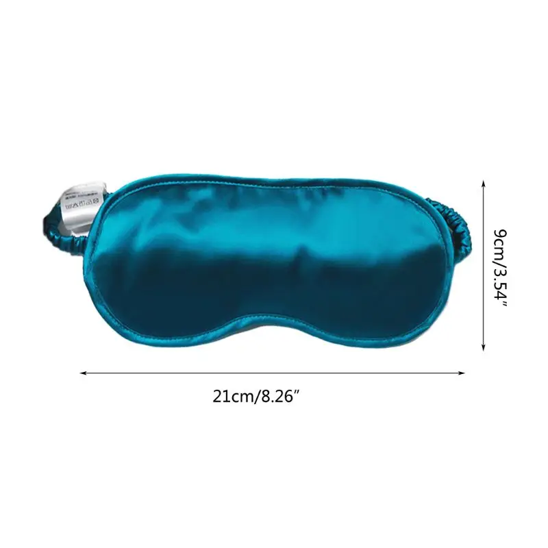 

Women Double Sided Imitation Silk Sleep Eye Mask Block Lights Elastic Blindfold
