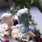 Большая силиконовая форма в виде головы Давида для свечей, 3d формы для искусственных свечей, инструменты для украшения дома