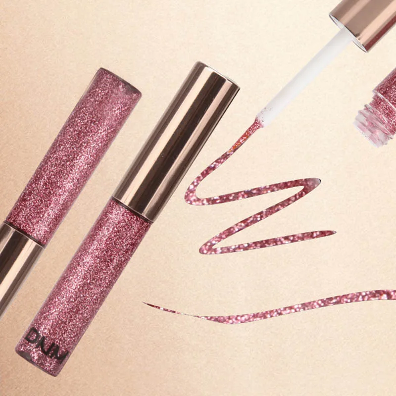 Водостойкая стойкая макияж жидкая подводка для глаз блестящая блестящие