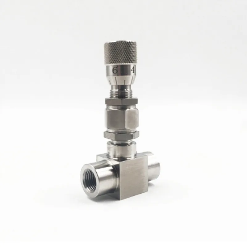 G 1/8 &quot1/4&quot NPT 1/2 &quotигольчатый клапан из нержавеющей стали 304 микрорегулирующий