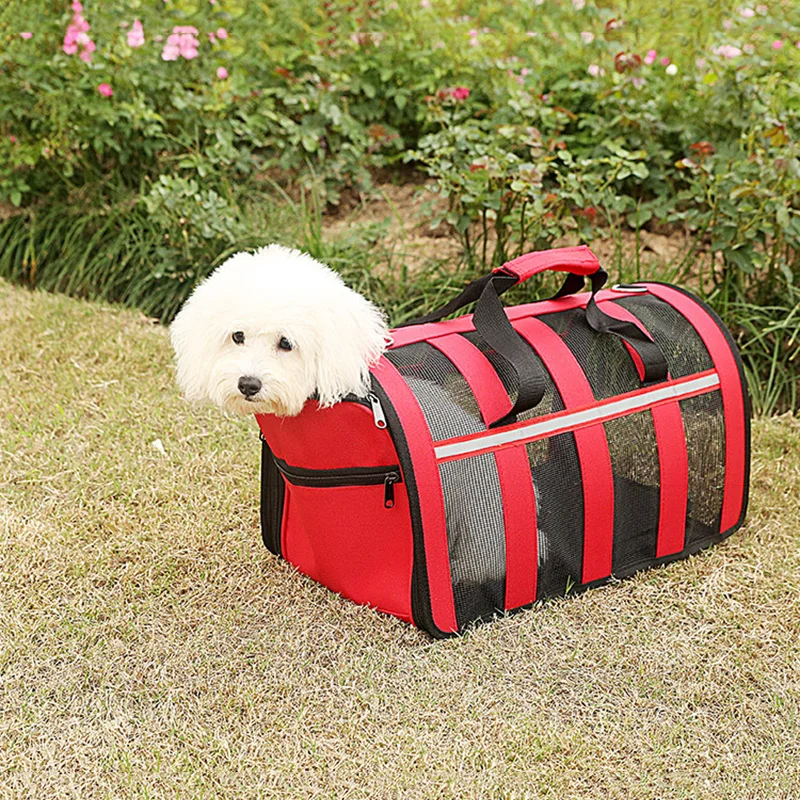 

Newly 2in1 Pet Carrier for Small Cat Dogs Puppies Space Capsule Collapsible Pet Bags with Perspective Mesh Outdoor Use TE889