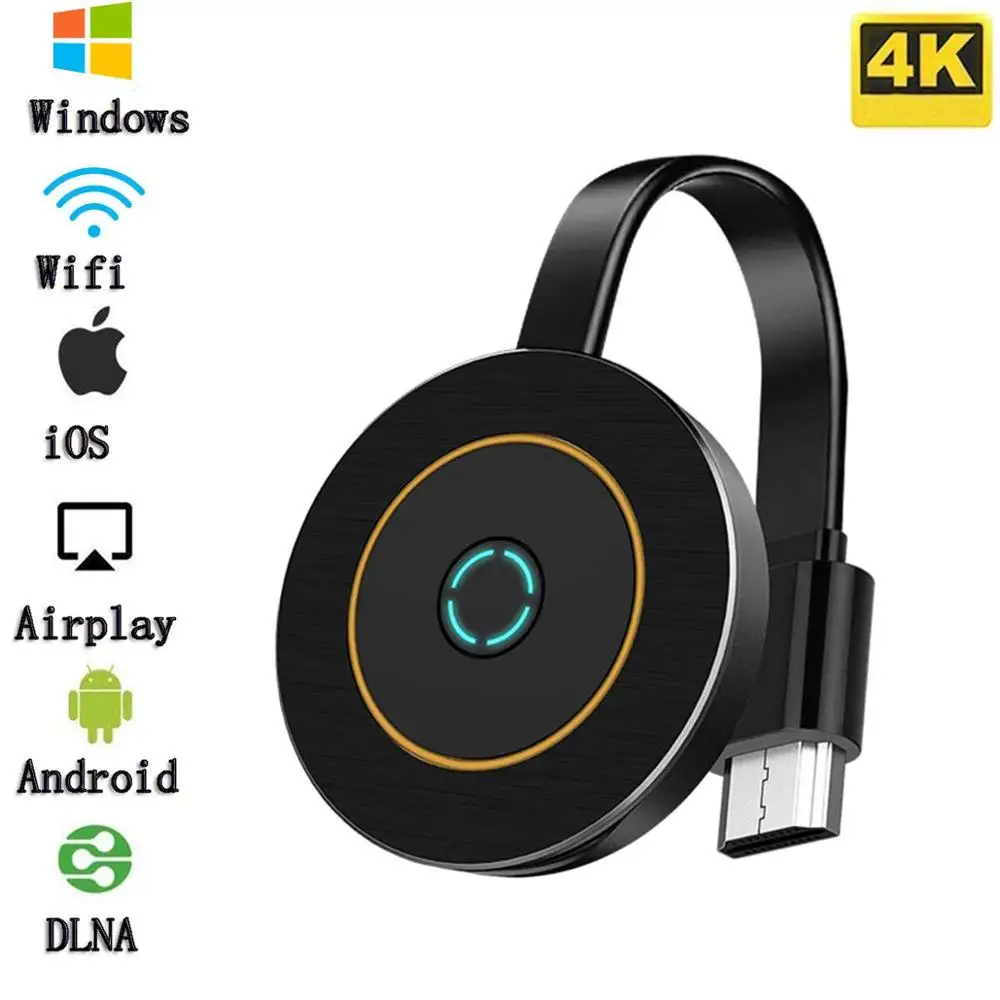 Беспроводной WiFi адаптер 4K HDMI 5GHz аудио и видео обмен медиа беспроводная проекция